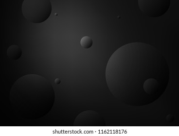 Dark Silver, Gray vector template with circles. Modern abstract illustration with colorful water drops. Completely new template for your brand book.