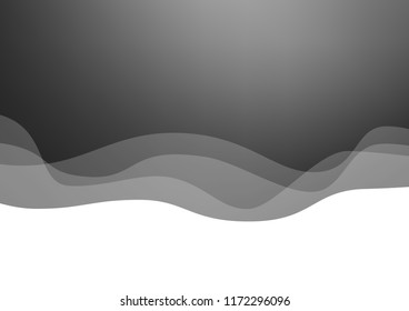 Dark Silver, Gray vector template with bubble shapes. A vague circumflex abstract illustration with gradient. The template for cell phone backgrounds.