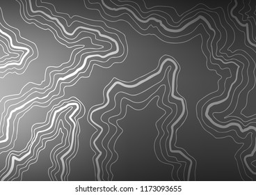 Dark Silver, Gray vector template with bent lines. Colorful illustration in abstract marble style with gradient. Marble style for your business design.