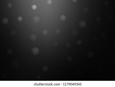 Dark Silver, Gray vector template with circles. Illustration with set of shining abstract circles. The pattern can be used for beautiful websites.