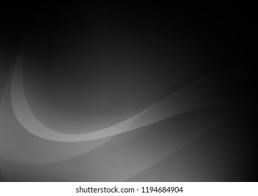 Dark Silver, Gray vector template with bent lines. Brand new colored illustration in marble style with gradient. The best blurred design for your business.