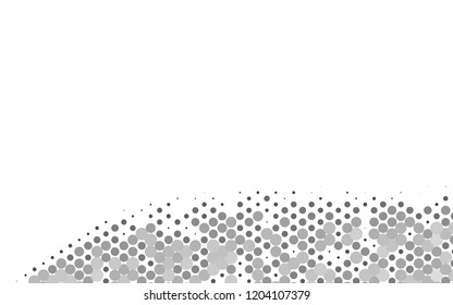 Dark Silver, Gray vector template with spots. Modern abstract illustration with colorful water drops. Template for your brand book.