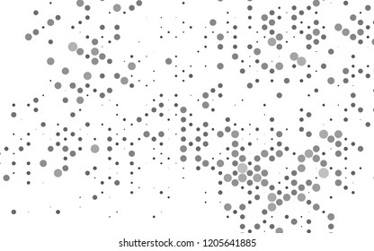 Dark Silver, Gray vector template with spots. Blurred bubbles on abstract backdrop with colorful gradient. Template for your brand book.
