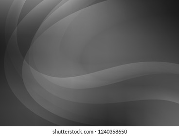 Dark Silver, Gray vector template with bubble shapes. Creative illustration in halftone marble style with gradient. A completely new marble design for your business.