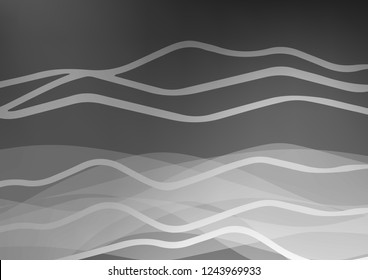 Dark Silver, Gray vector template with repeated sticks. Lines on blurred abstract background with gradient. The pattern can be used for websites.