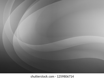 Dark Silver, Gray vector template with bent ribbons. Geometric illustration in marble style with gradient.  The template for cell phone backgrounds.