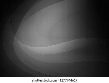 Dark Silver, Gray vector template with bubble shapes. Creative geometric illustration in marble style with gradient. The template for cell phone backgrounds.