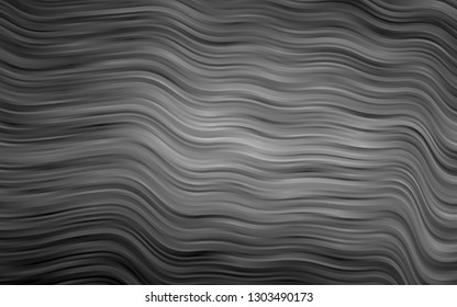 Dark Silver, Gray vector template with lava shapes. Glitter abstract illustration with wry lines. The template for cell phone backgrounds.