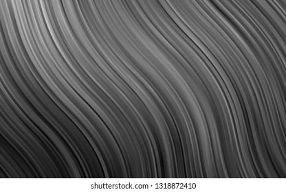 Dark Silver, Gray vector template with abstract lines. A sample with blurred bubble shapes. Marble style for your business design.
