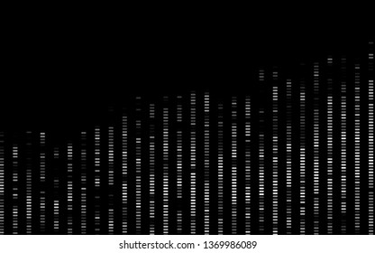 Dark Silver, Gray vector template with repeated sticks. Modern geometrical abstract illustration with staves. Pattern for ads, posters, banners.