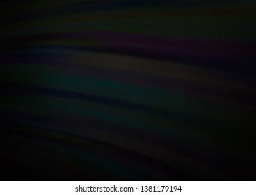 Dark Silver, Gray vector template with bent ribbons. Creative illustration in halftone marble style with gradient. A completely new marble design for your business.
