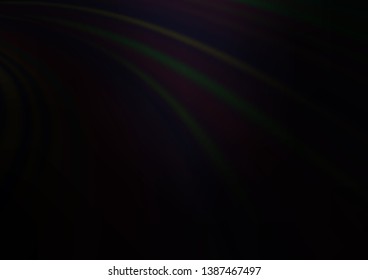 Dark Silver, Gray vector template with lava shapes. Glitter abstract illustration with wry lines. The elegant pattern for brand book.
