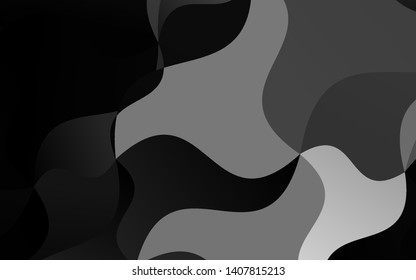 Dark Silver, Gray vector template with bubble shapes. An elegant bright illustration with gradient. A completely new marble design for your business.