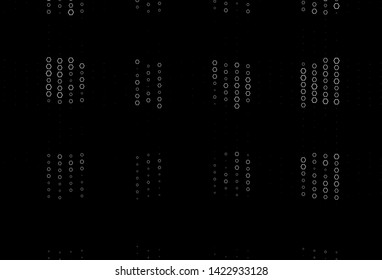 Dark Silver, Gray vector template in hexagonal style. Glitter abstract illustration in hexagonal style. Pattern for ads, leaflets.