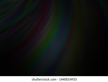 Dark Silver, Gray vector template with liquid shapes. A vague circumflex abstract illustration with gradient. Brand new design for your ads, poster, banner.