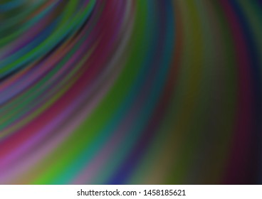 Dark Silver, Gray vector template with abstract lines. Glitter abstract illustration with wry lines. Marble design for your web site.