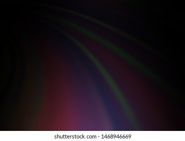 Dark Silver, Gray vector template with liquid shapes. Shining illustration, which consist of blurred lines, circles. Marble design for your web site.