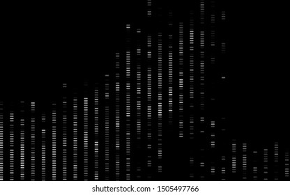 Dark Silver, Gray vector template with repeated sticks. Modern geometrical abstract illustration with staves. Pattern for websites, landing pages.