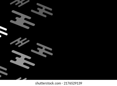 Dark Silver, Gray vector template with repeated sticks. Glitter abstract illustration with colored sticks. Pattern for websites, landing pages.