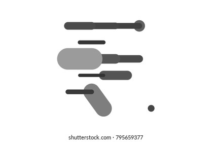 Dark Silver, Gray vector template with repeated sticks. Blurred decorative design in simple style with lines. Smart design for your business advert.