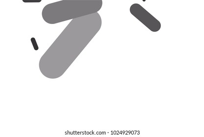 Dark Silver, Gray vector texture with colored capsules. Decorative shining illustration with lines on abstract template. Best design for your ad, poster, banner.