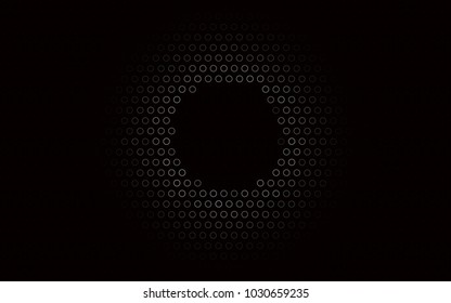 Dark Silver, Gray vector  texture with disks. Blurred bubbles on abstract background with colorful gradient. The pattern can be used for beautiful websites.