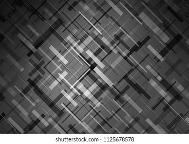 Dark Silver, Gray vector texture with colored lines. Decorative shining illustration with lines on abstract template. Smart design for your business advert.