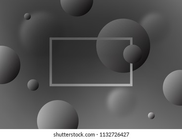 Dark Silver, Gray vector texture with disks. Abstract illustration with colored bubbles in nature style. Completely new template for your brand book.