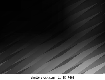 Dark Silver, Gray vector texture with colored lines. Decorative shining illustration with lines on abstract template. The pattern can be used as ads, poster, banner for commercial.