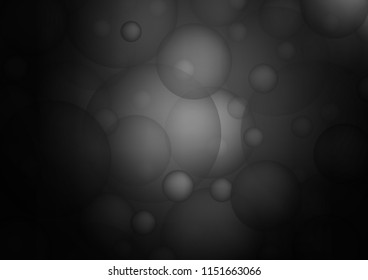 Dark Silver, Gray vector texture with disks. Illustration with set of shining colorful abstract circles. New design for ad, poster, banner of your website.