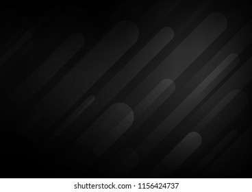 Dark Silver, Gray vector texture with colored lines. Lines on blurred abstract background with gradient. Best design for your ad, poster, banner.