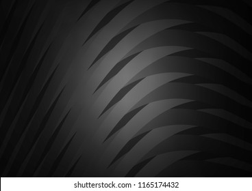 Dark Silver, Gray vector texture with colored lines. Shining colored illustration with narrow lines. The pattern can be used as ads, poster, banner for commercial.