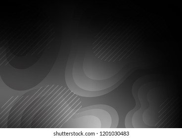Dark Silver, Gray vector texture with colored lines. Blurred decorative design in simple style with lines. Smart design for your business advert.