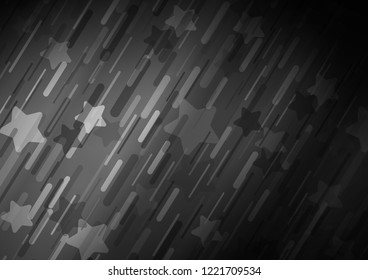 Dark Silver, Gray vector texture with colored lines. Blurred decorative design in simple style with lines. The pattern can be used for websites.