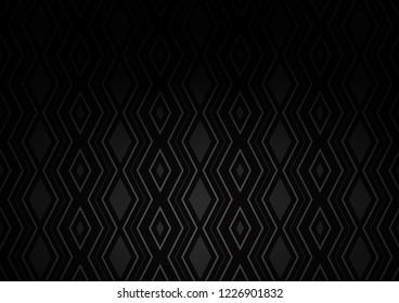 Dark Silver, Gray vector texture with lines, rhombuses. Colorful illustration with lines, cubes on abstract template. Best design for your ad, poster, banner.