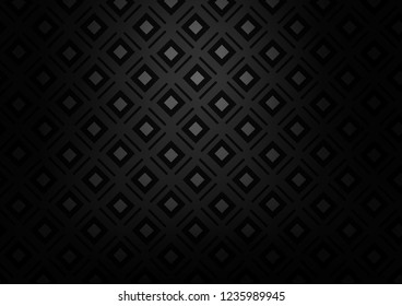 Dark Silver, Gray vector texture with lines, rhombuses. Modern geometric abstract illustration with lines, squares. Best design for your ad, poster, banner.
