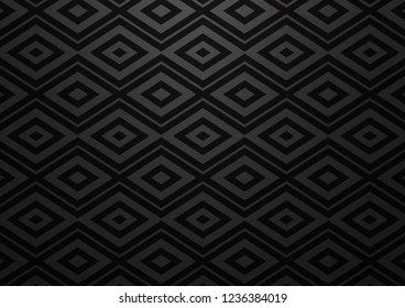 Dark Silver, Gray vector texture with lines, rhombuses. Colorful illustration with lines, cubes on abstract template. Smart design for your business advert.