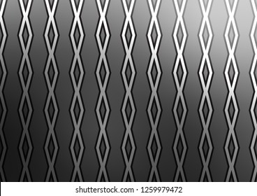 Dark Silver, Gray vector texture with lines, rhombuses. Shining colorful illustration with lines, rectangles. Best design for your ad, poster, banner.