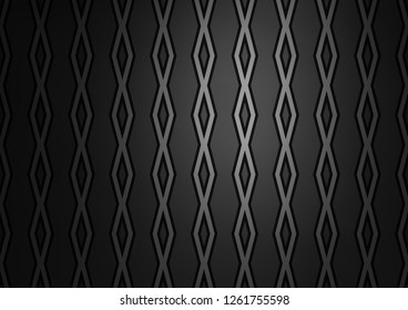 Dark Silver, Gray vector texture with lines, rhombuses. Glitter abstract illustration with colorful lines, rhombuses. Best design for your ad, poster, banner.