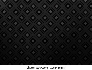 Dark Silver, Gray vector texture with lines, rhombuses. Colorful lines, squares on abstract background with gradient. Backdrop for TV commercials.