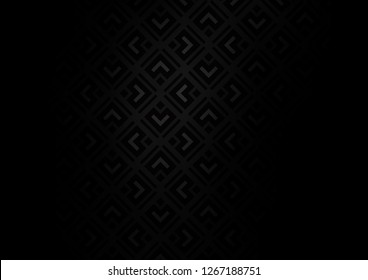 Dark Silver, Gray vector texture with lines, rhombuses. Colorful decorative design in simple style with lines, rhombuses. Backdrop for TV commercials.
