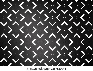 Dark Silver, Gray vector texture with colored lines. Lines on blurred abstract background with gradient. The template can be used as a background.