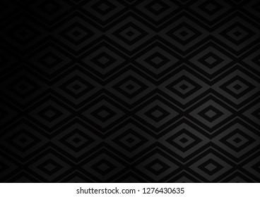 Dark Silver, Gray vector texture with lines, rhombuses. Colorful lines, squares on abstract background with gradient. Backdrop for TV commercials.