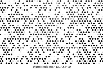 Dark Silver, Gray vector texture with colorful hexagons. Abstract illustration with colorful hexagons. New template for your brand book.