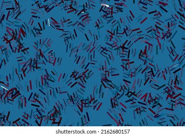 Dark silver, gray vector texture with colorful lines. Glitter abstract illustration with colored sticks. Smart design for your business advert.