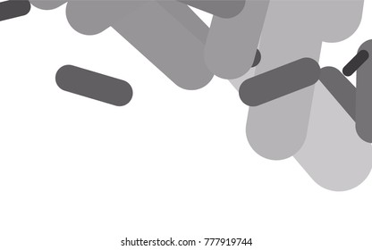 Dark Silver, Gray vector texture with colored capsules. Capsules on blurred abstract background with gradient. The template can be used as a background.