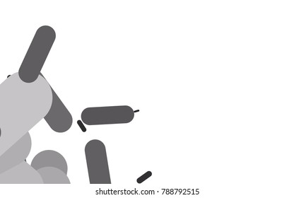Dark Silver, Gray vector texture with colored capsules. Glitter abstract illustration with colored sticks. The pattern can be used for medical ad, booklets, leaflets