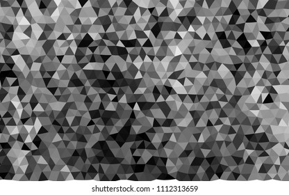 Dark Silver, Gray vector triangle mosaic template. Glitter abstract illustration with an elegant design. The best triangular design for your business.