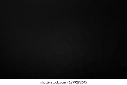 Dark Silver, Gray vector triangle mosaic template. Colorful illustration in abstract style with gradient. Brand new design for your business.