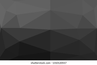 Dark Silver, Gray vector triangle mosaic texture. Colorful abstract illustration with gradient. Completely new template for your business design.